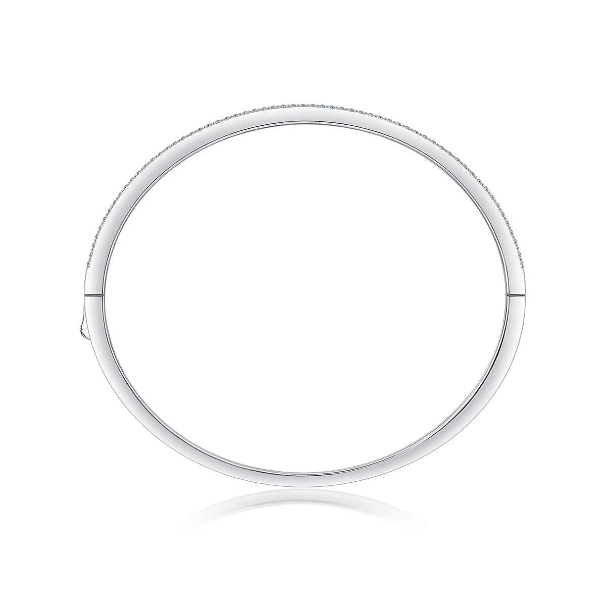 Set With Top-quality Moissanite, This Luxurious And Fashionable Light Luxury Jewelry Silver Bracelet Is Made Of S925 Silver Electroplated With Platinum