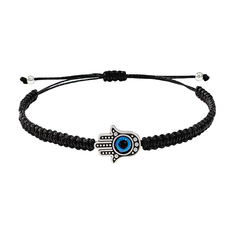 Hand-knitted Rope Lucky Red String Bead Bracelet