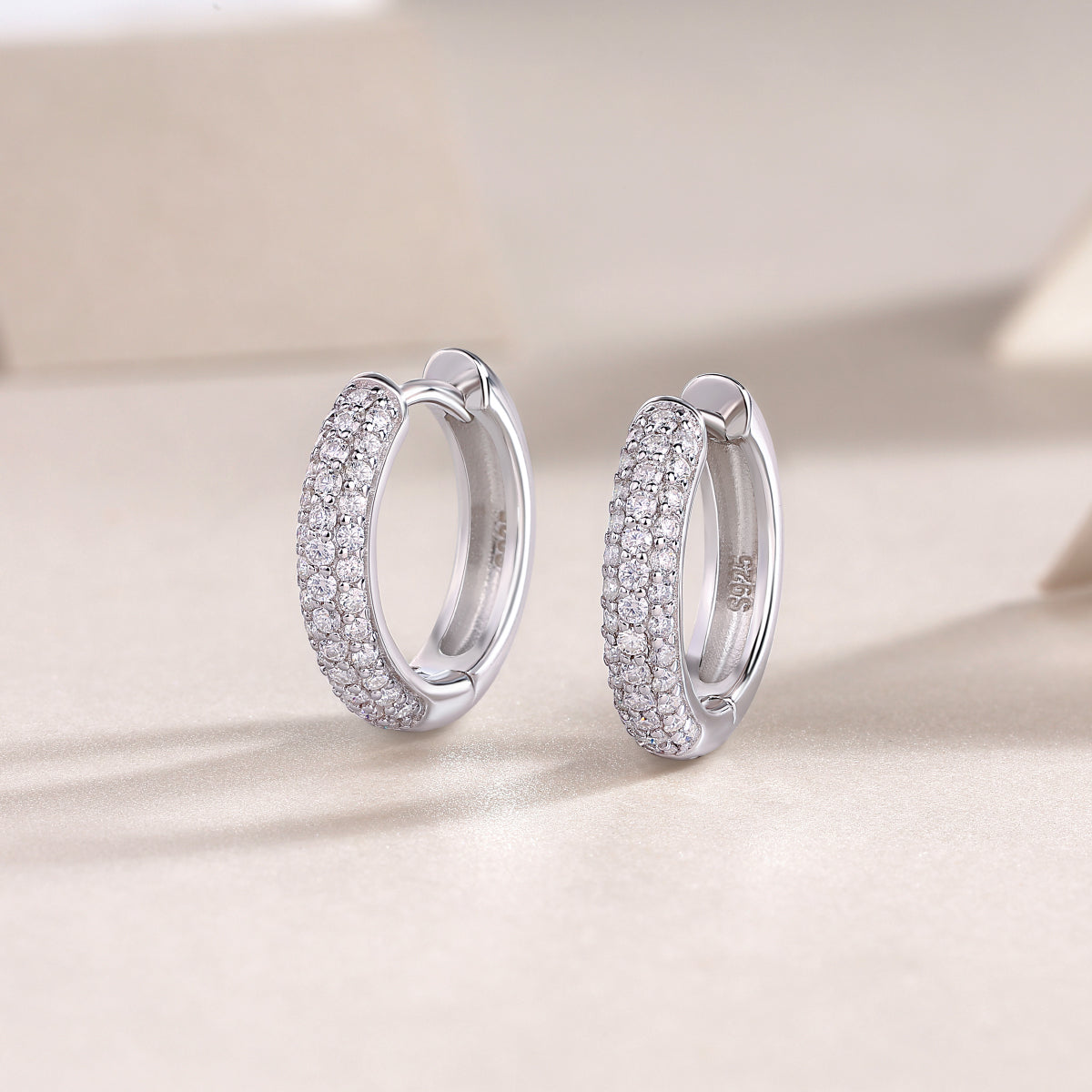 Corner Starlight - Premium Moissanite Luxury Silver Stud Earrings S925 Silver Plated Platinum