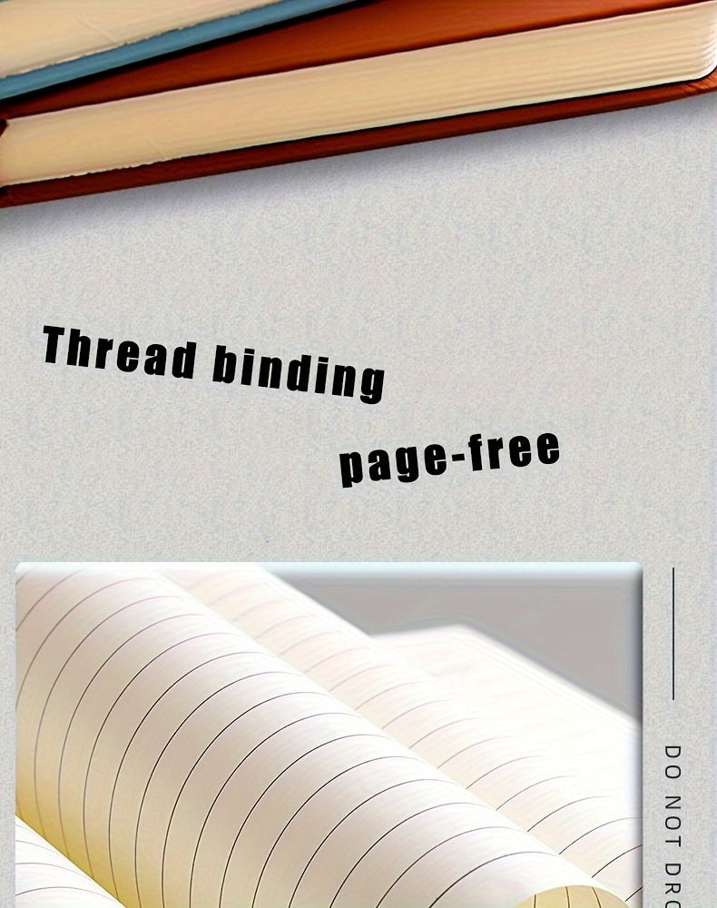 Carnet A5 de 360 ​​pages en similicuir premium avec boucle et motif tête de cerf 