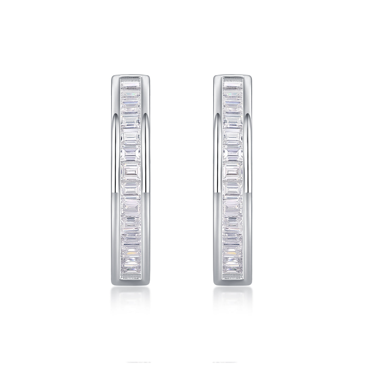 Dawn Break - Premium Moissanite Luxury Silver Stud Earrings S925 Silver Plated Platinum