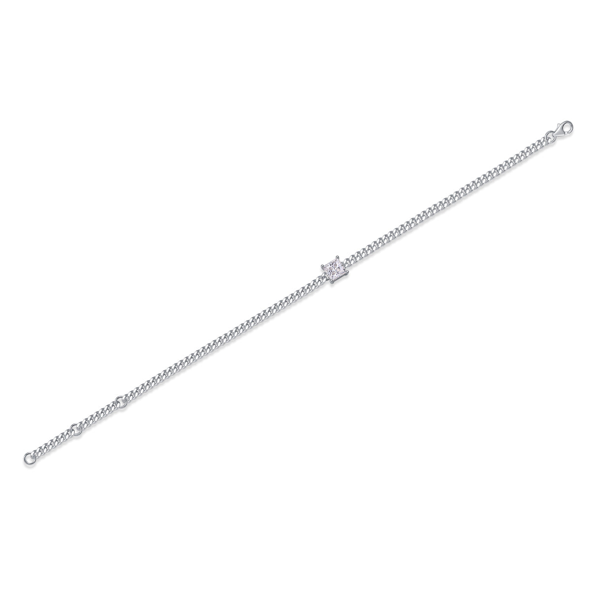 Tenacity - Fashionable Light Luxury Silver Bracelet With Top-Grade Moissanite S925, Platinum-Plated Silver