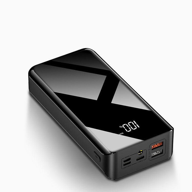 Universal 30000mAh Portable Power Bank – Fast Charging External Battery Pack with LCD Digital Display and Double-Sided UV Finish