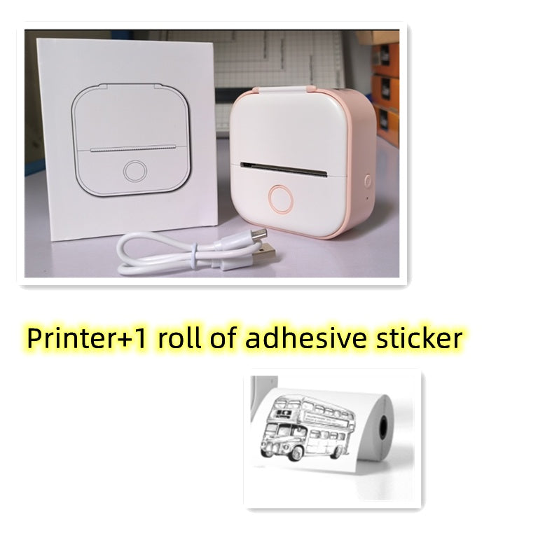 Mini Bluetooth Thermal Label Printer – Portable Photo, Study & Price Tag Printer