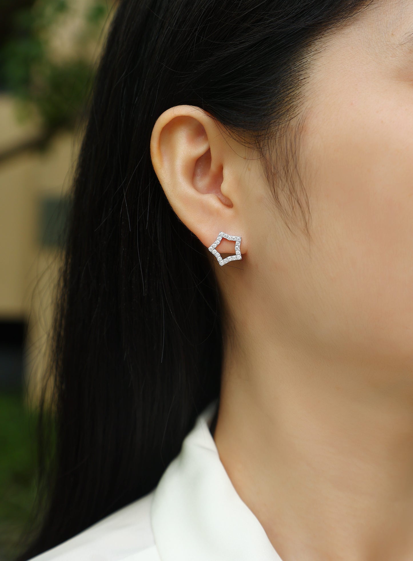 Tonight's Rising Star - Top-quality Moissanite Luxury Silver Stud Earrings S925 Silver Plated Platinum