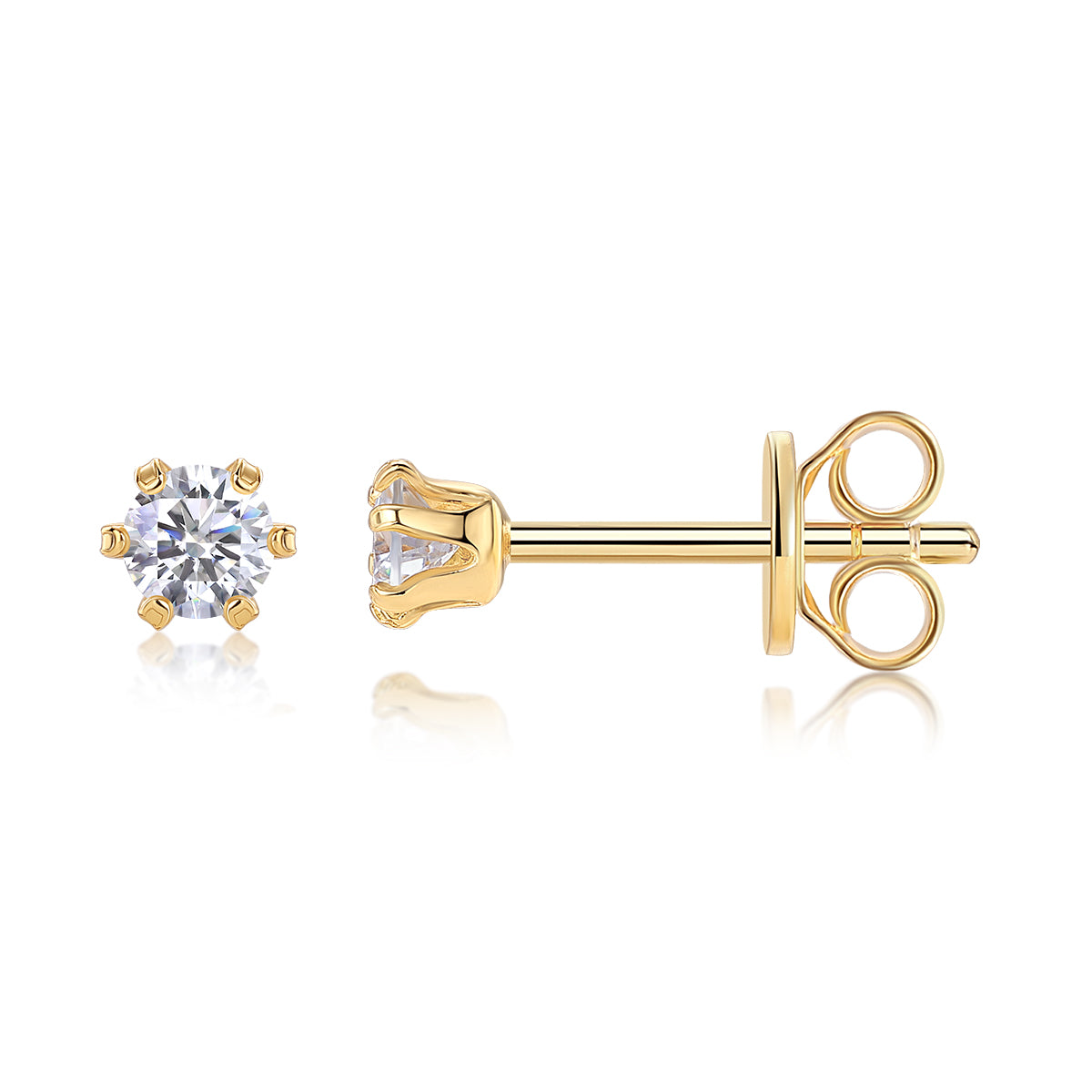 Starlight Solo Dance - Premium Moissanite Luxury Silver Stud Earrings S925 Silver Plated Platinum
