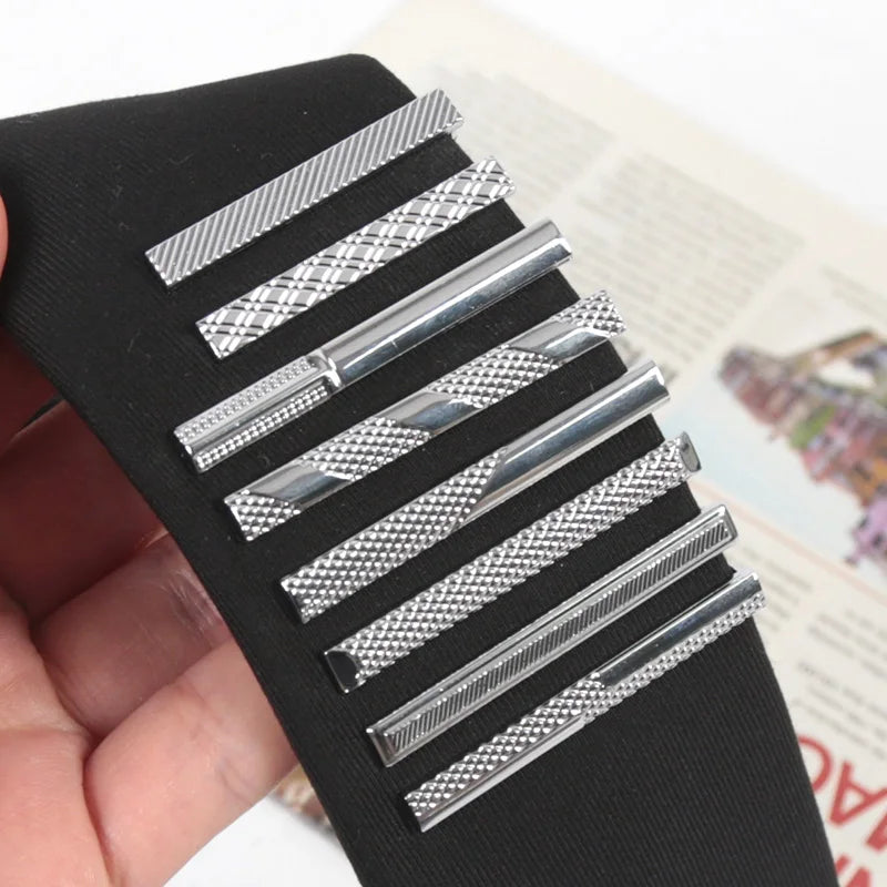 Tie Pin for Men Necktie Accessories Silvery Colour Ties Clip