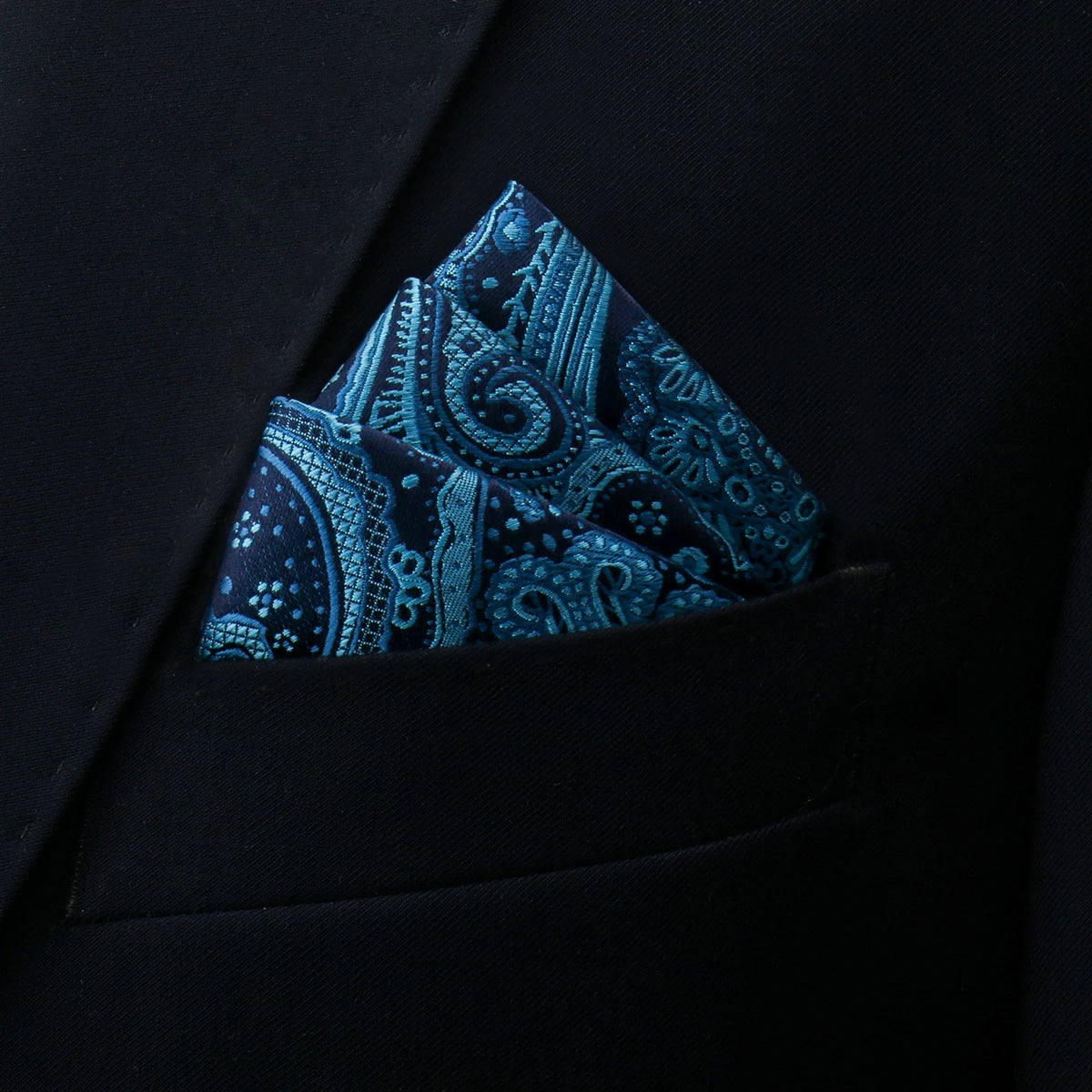 New Style Handkerchief  Black Suit Accessories Solid Kerchief Men Wedding Party Birthday Gift Pocket Square Paisley
