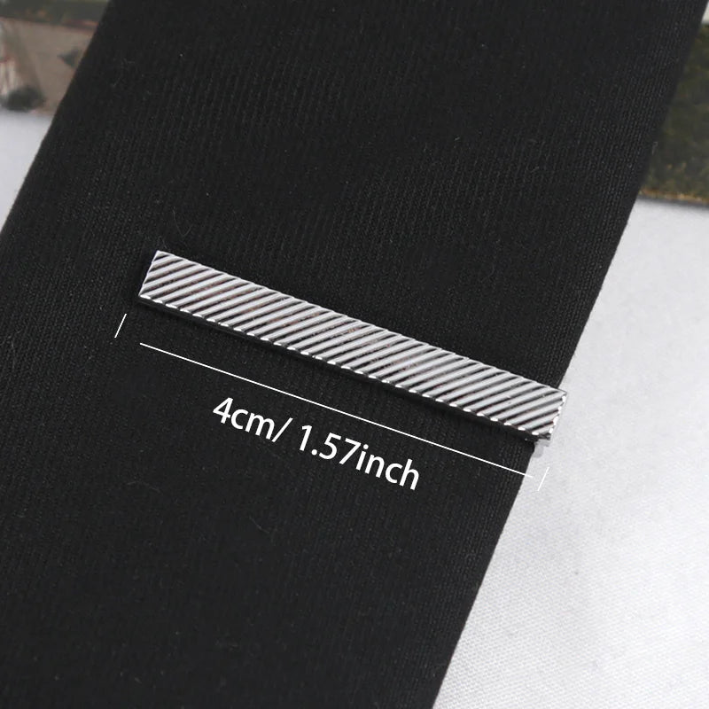 Tie Pin for Men Necktie Accessories Silvery Colour Ties Clip