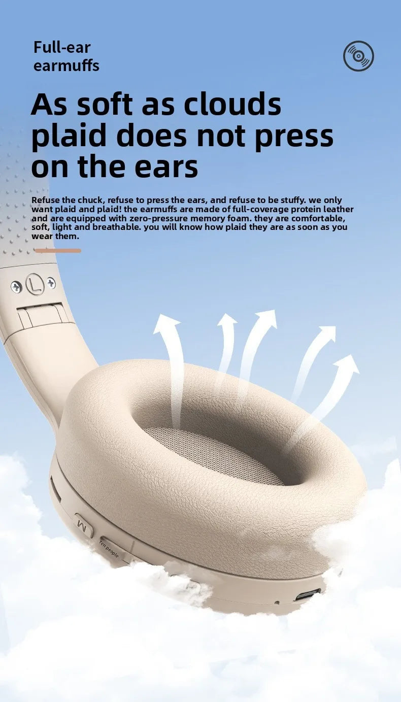 Wireless Bluetooth Over-Ear Headphones – HiFi Stereo, Noise Reduction, Sports & Gaming Headset