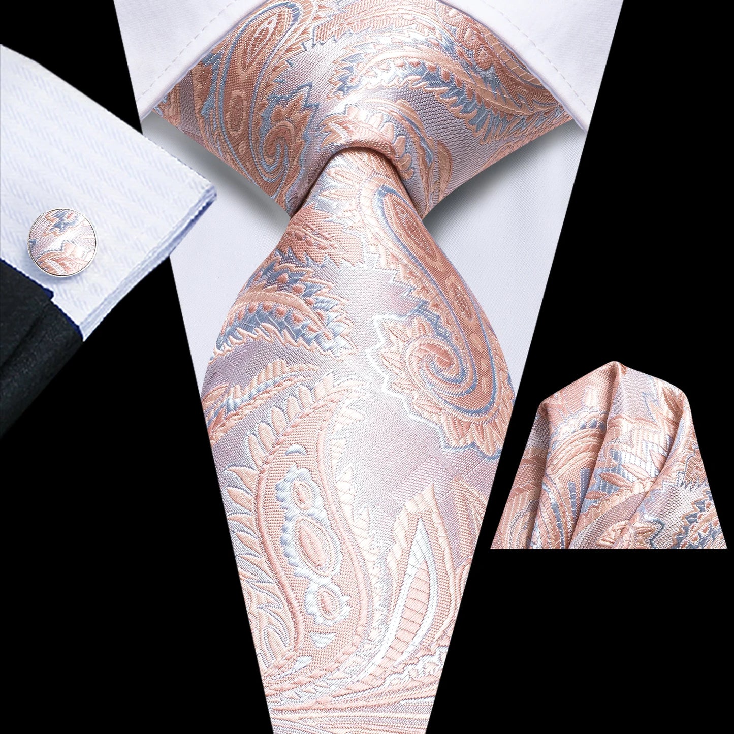 Luxury Striped Silk Necktie for Men - Business & Formal Events Necktie