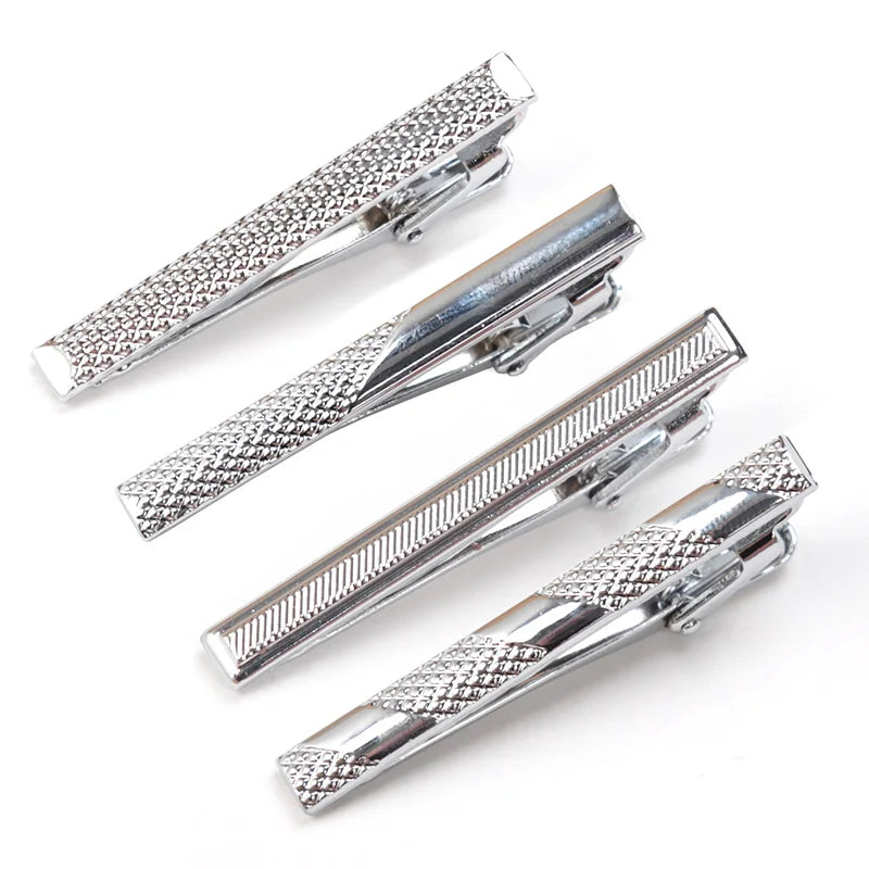 Tie Pin for Men Necktie Accessories Silvery Colour Ties Clip