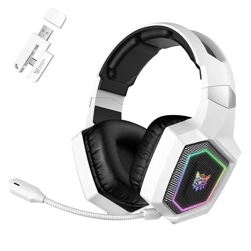ONIKUMA Pro Tri-Mode Gaming Headset – 2.4GHz Wireless & Bluetooth 5.3, Detachable Mic, Multi-Platform Compatible
