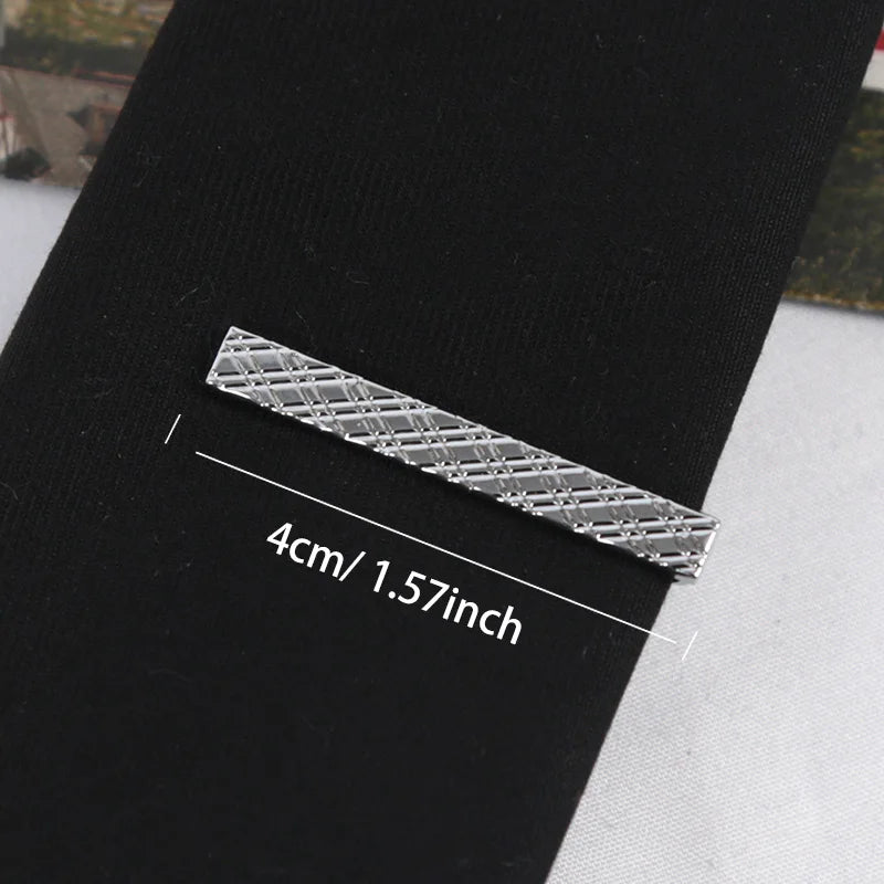 Tie Pin for Men Necktie Accessories Silvery Colour Ties Clip