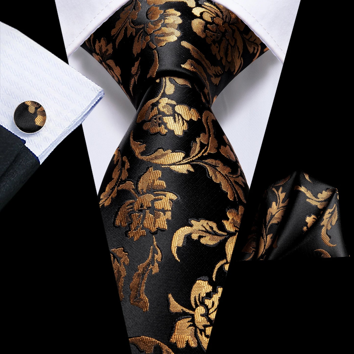 Luxury Striped Silk Necktie for Men - Business & Formal Events Necktie
