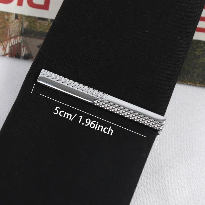 Tie Pin for Men Necktie Accessories Silvery Colour Ties Clip