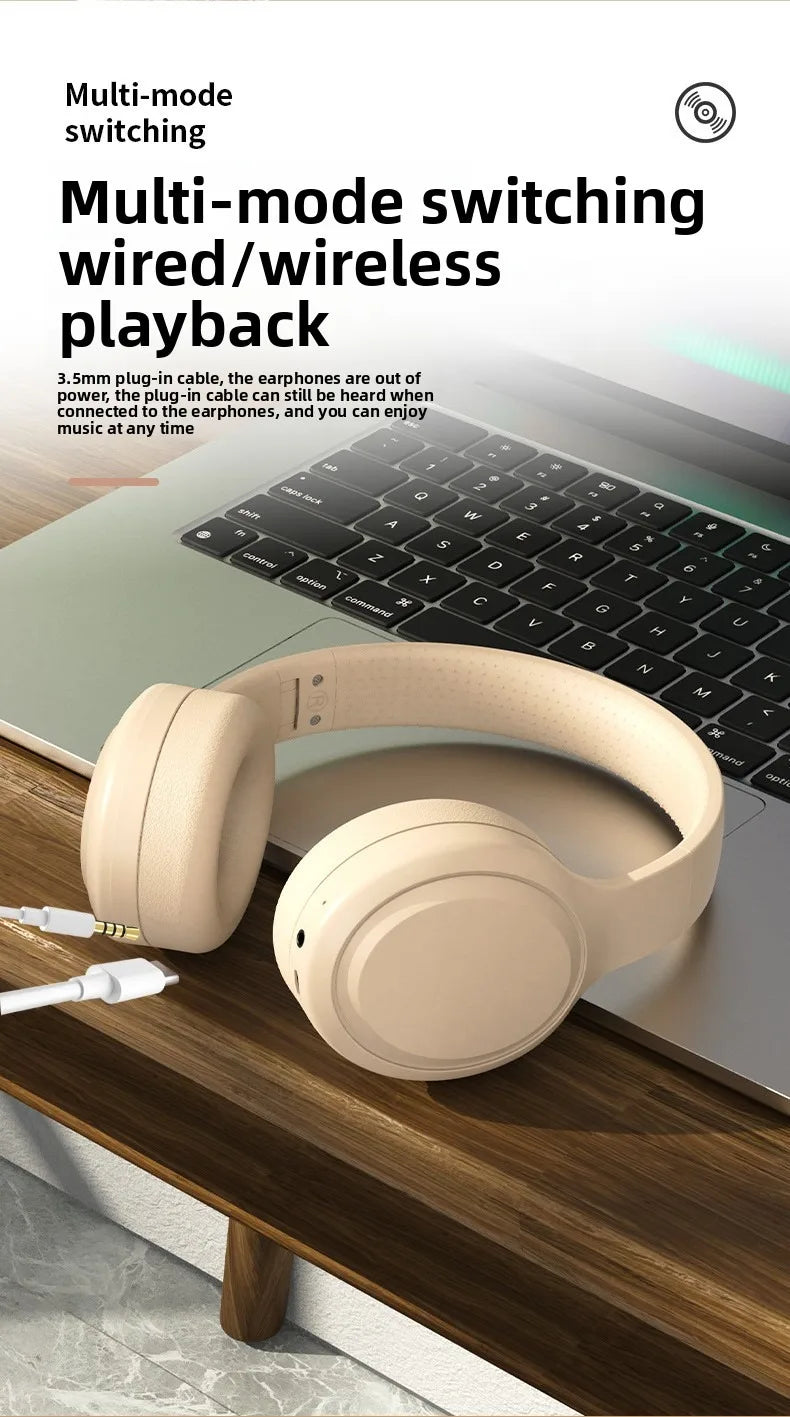 Wireless Bluetooth Over-Ear Headphones – HiFi Stereo, Noise Reduction, Sports & Gaming Headset