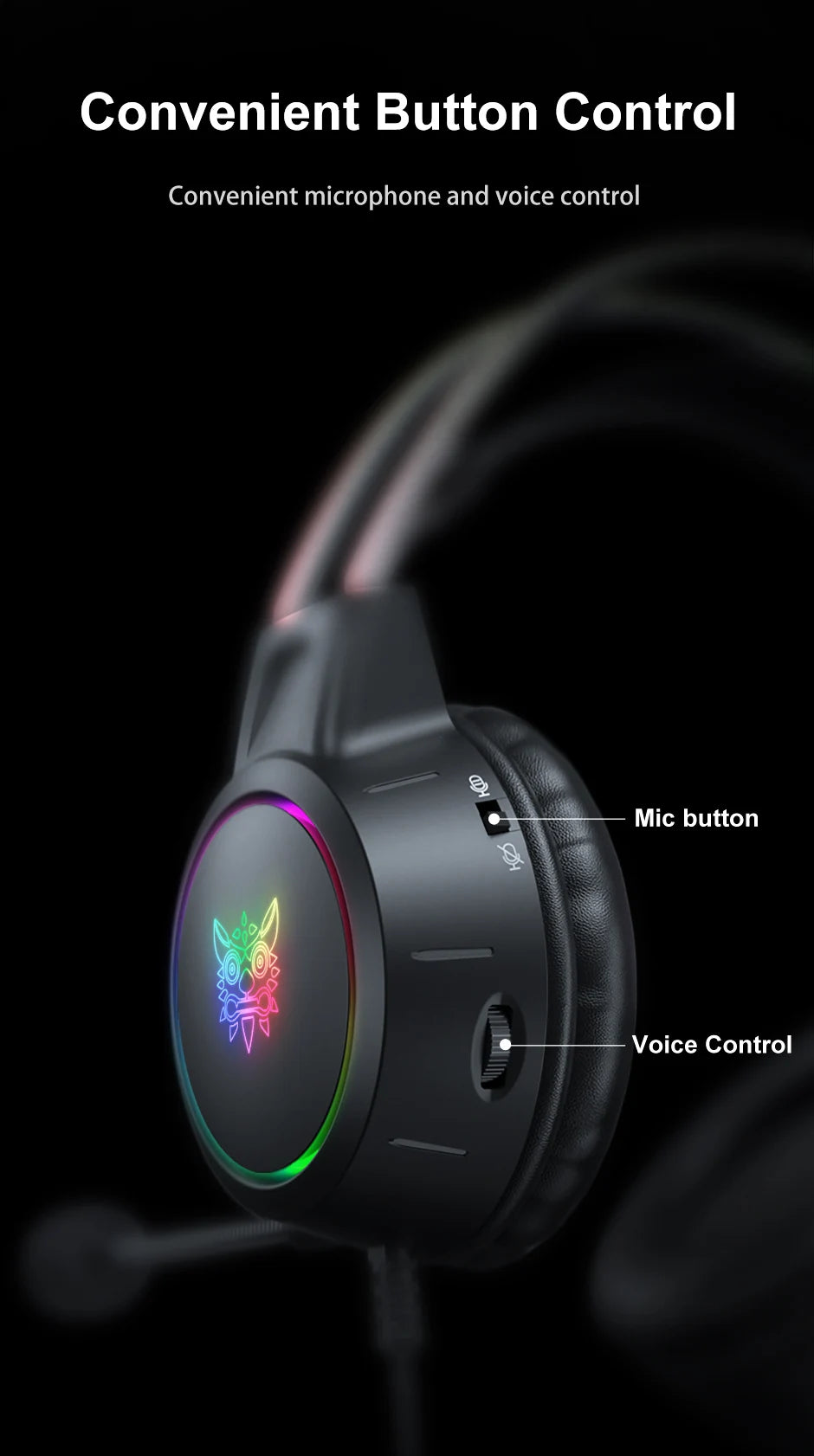 ONIKUMA X15 Pro RGB Gaming Headset – Wired Over-Ear Headphones with Pink Cat Ears & Noise-Cancelling Mic for PC & PS4