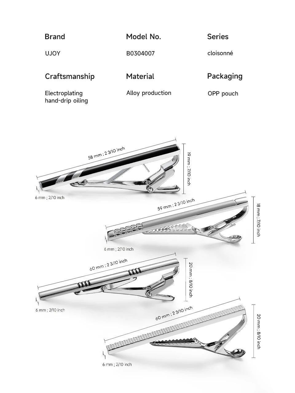 Men’s Tie Clip – Minimalist Design for Business, Party & Formal Style