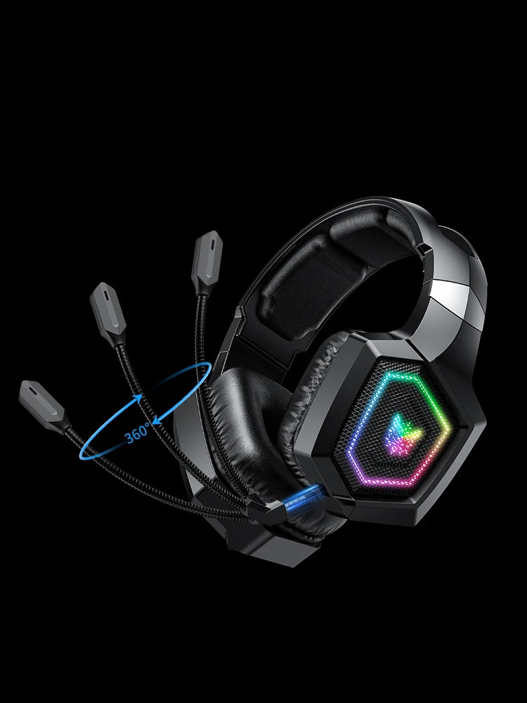ONIKUMA Pro Tri-Mode Gaming Headset – 2.4GHz Wireless & Bluetooth 5.3, Detachable Mic, Multi-Platform Compatible