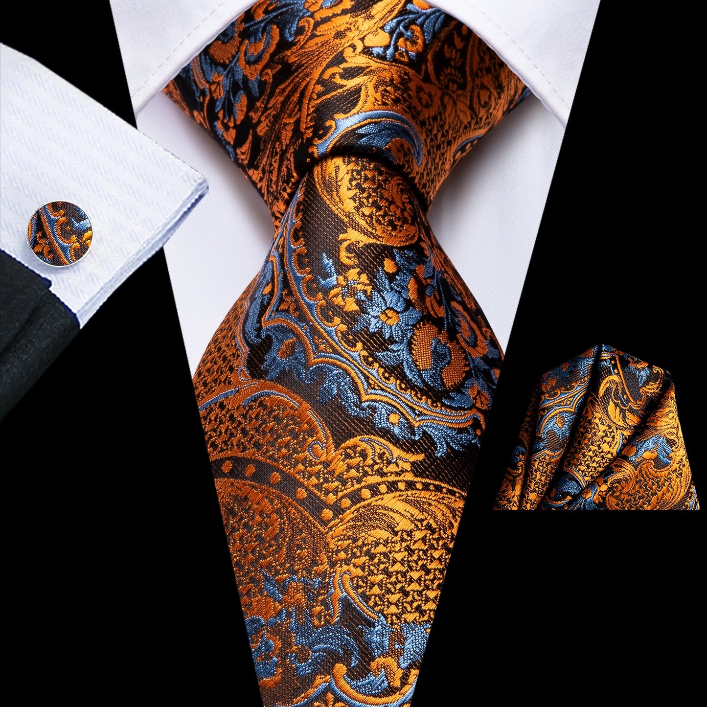 Luxury Striped Silk Necktie for Men - Business & Formal Events Necktie