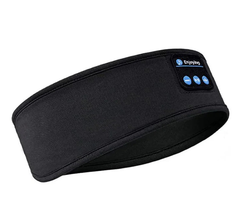 Bandeau de sommeil Bluetooth avec écouteurs sans fil intégrés – Masque de sommeil musical élastique 