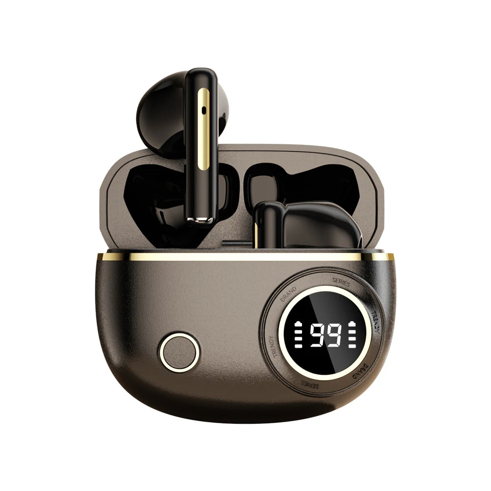 Bluetooth 5.3 Wireless Earbuds LED Display Binaural Waterproof Noise Reduction Earphone