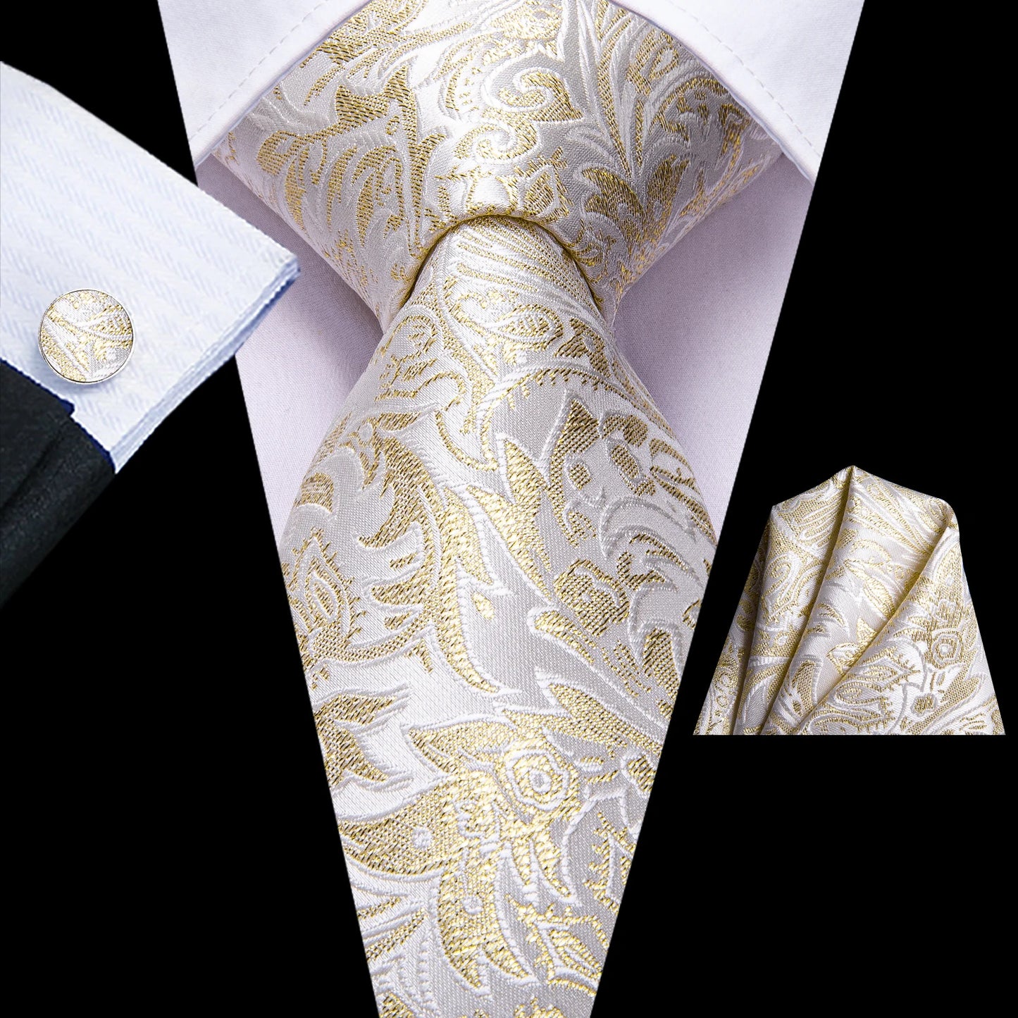 Luxury Striped Silk Necktie for Men - Business & Formal Events Necktie