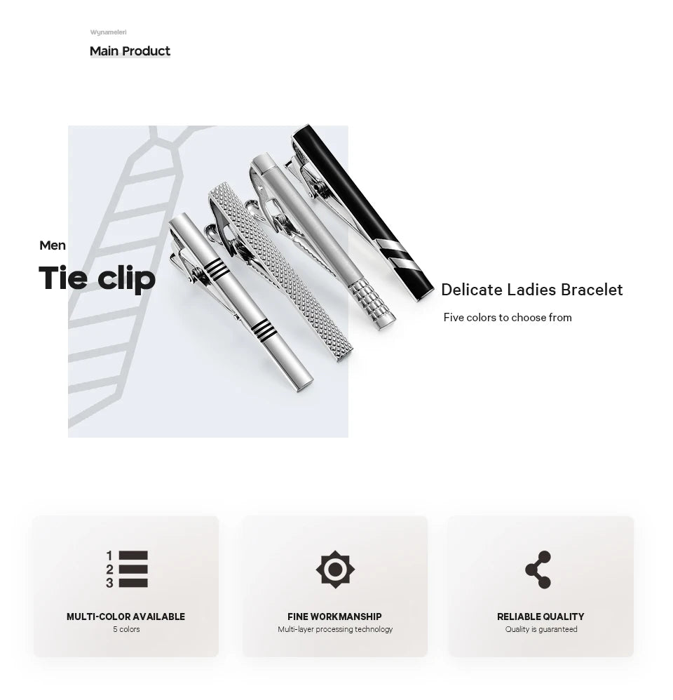Men’s Tie Clip – Minimalist Design for Business, Party & Formal Style