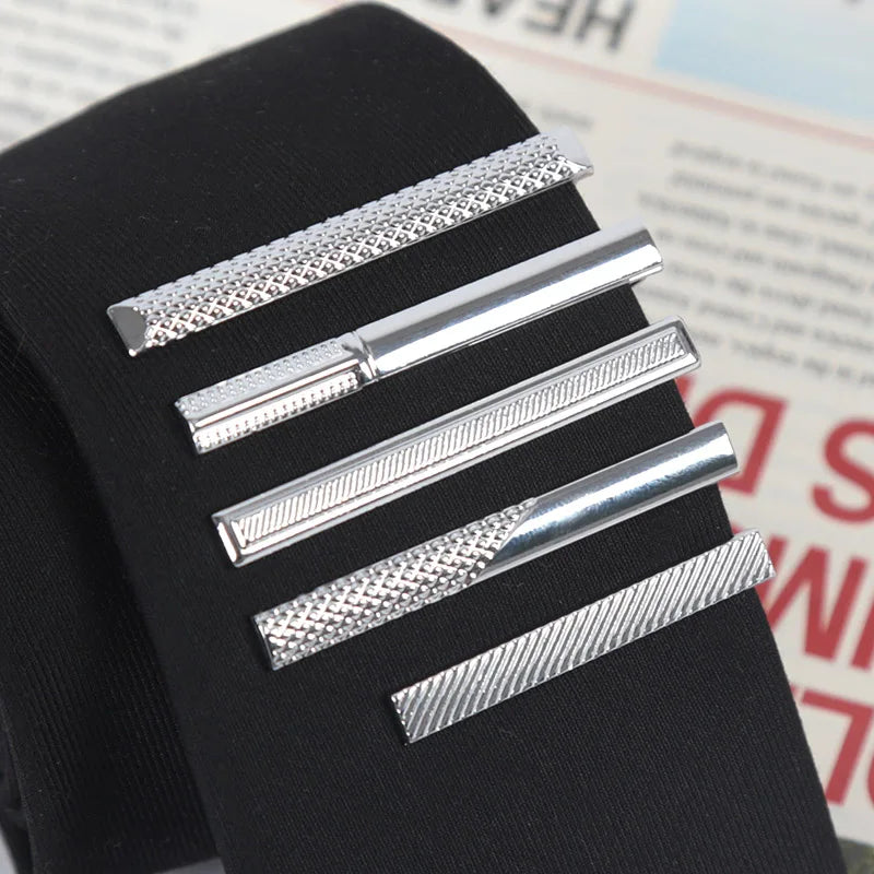 Tie Pin for Men Necktie Accessories Silvery Colour Ties Clip