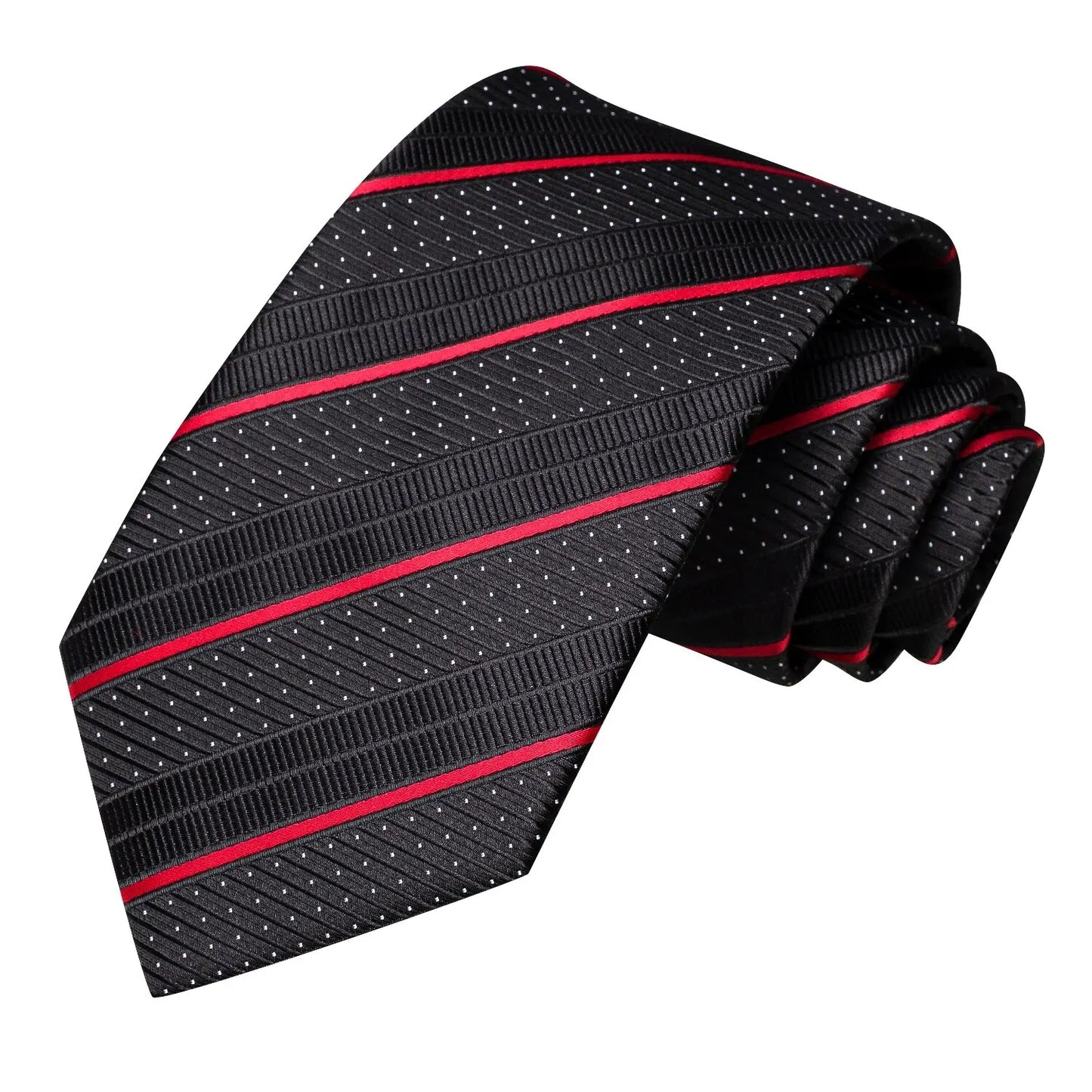 Luxury Striped Silk Necktie for Men - Business & Formal Events Necktie