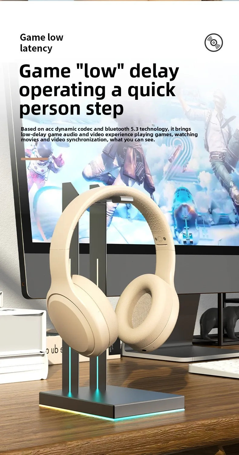 Wireless Bluetooth Over-Ear Headphones – HiFi Stereo, Noise Reduction, Sports & Gaming Headset