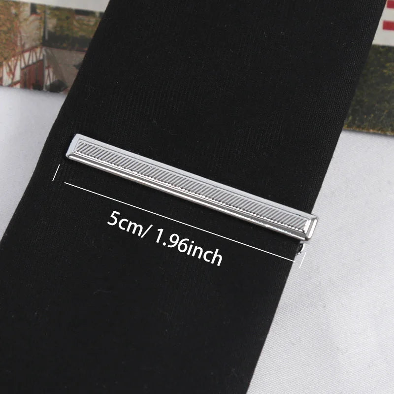 Tie Pin for Men Necktie Accessories Silvery Colour Ties Clip