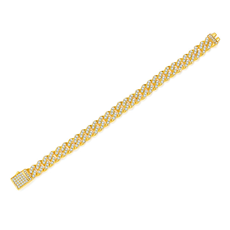 Light Of Faith - Luxury Silver Bracelet Set With Top-quality Moissanite, S925 Silver Plated Platinum