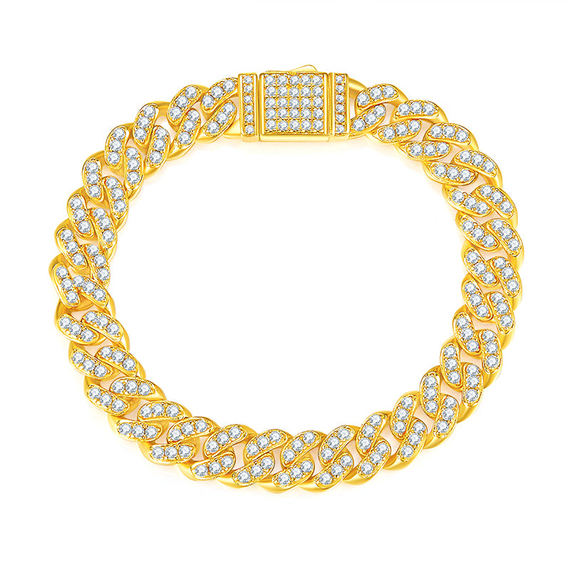 Light Of Faith - Luxury Silver Bracelet Set With Top-quality Moissanite, S925 Silver Plated Platinum