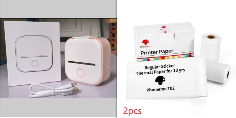 Mini Bluetooth Thermal Label Printer – Portable Photo, Study & Price Tag Printer