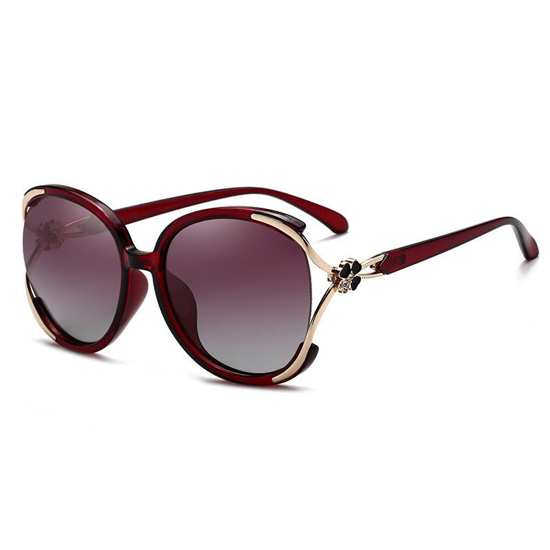 Luxury "Camellia" Flower Embellished Polarized Sunglasses for Women