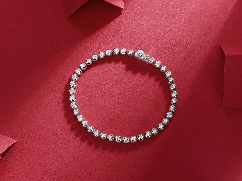 Galaxy Dream -Luxury Silver Bracelet Set With Top-quality Moissanite, S925 Silver-plated Platinum