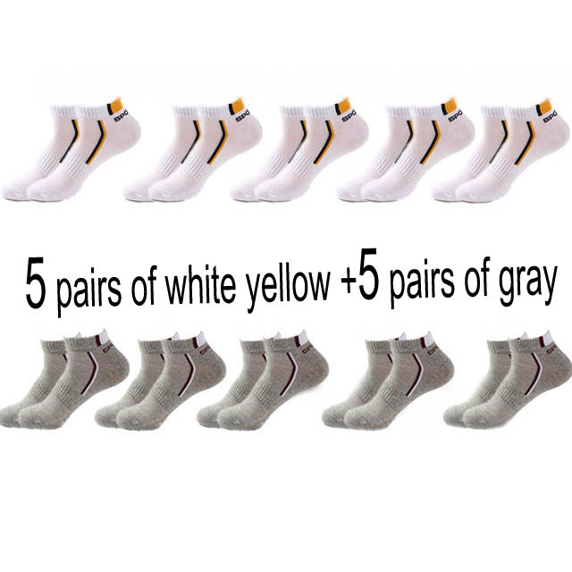 Men's Ankle Socks 5 or 10 Packs – All-Season Breathable Cotton Blend, Sports & Casual Wear
