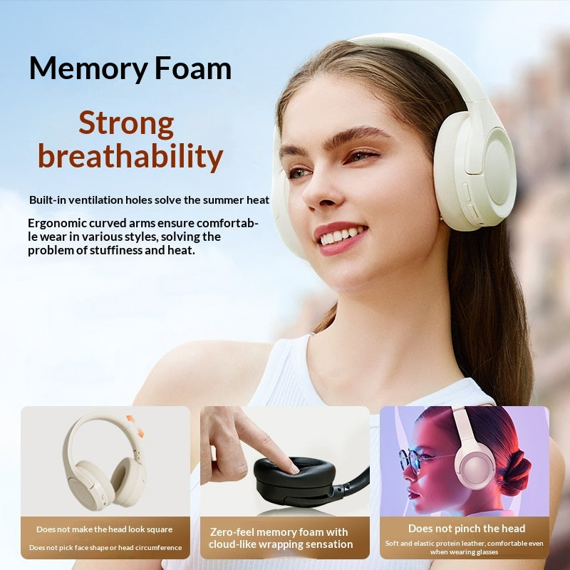Over-ear Bluetooth Headphones With Active Noise Cancellation And Ultra-long Battery Life