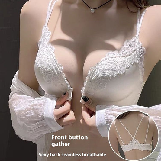 Sexy Seamless Lace Underwear Set for Women – Bra & Panties