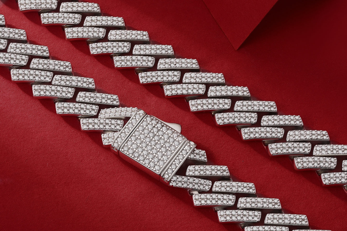 Challenge - Luxury Silver Necklace Set With Top-quality Moissanite, S925 Silver-plated Platinum