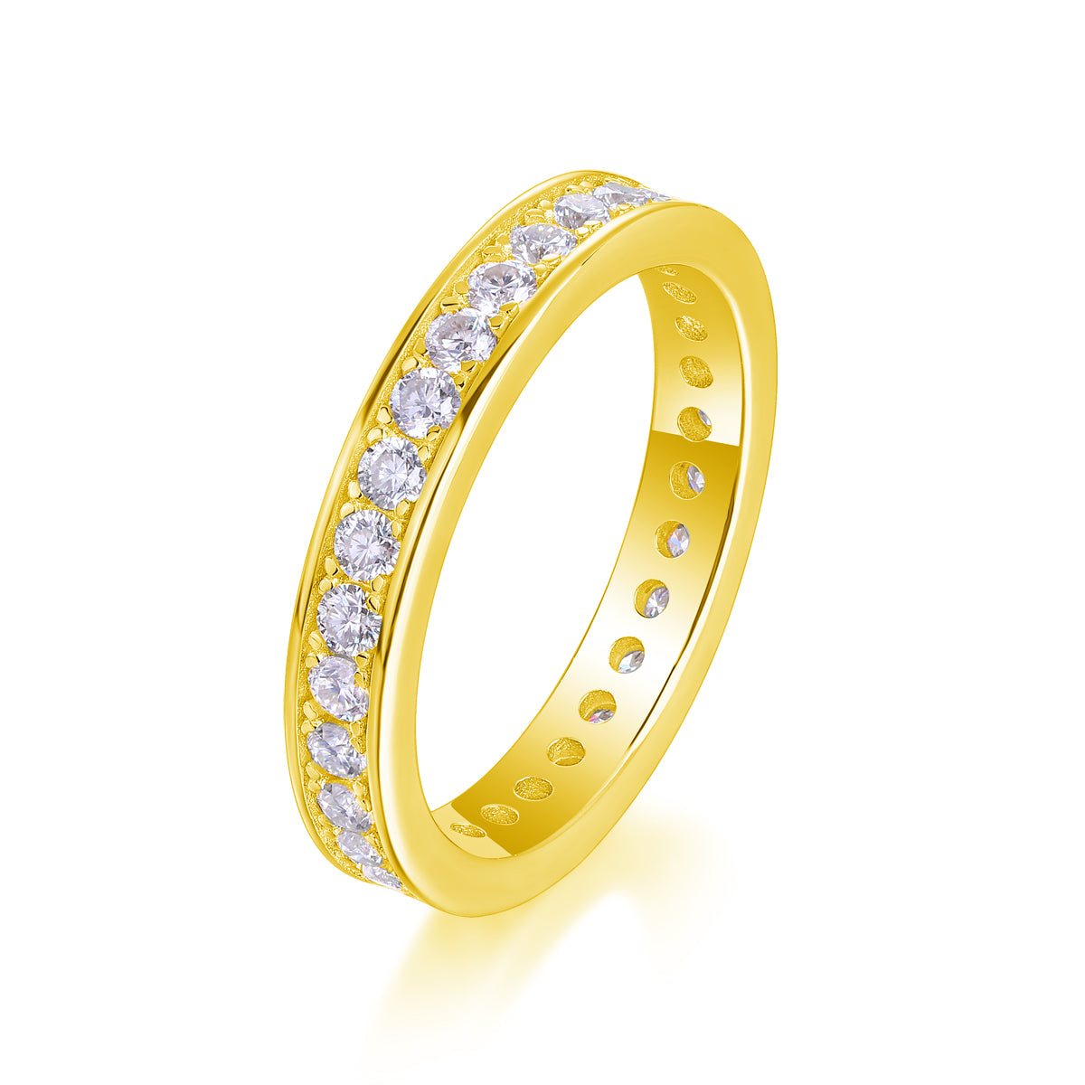 Trajectory - Luxury Silver Ring Set With Top-quality Moissanite, S925 Silver And Platinum-plated Diamond Ring