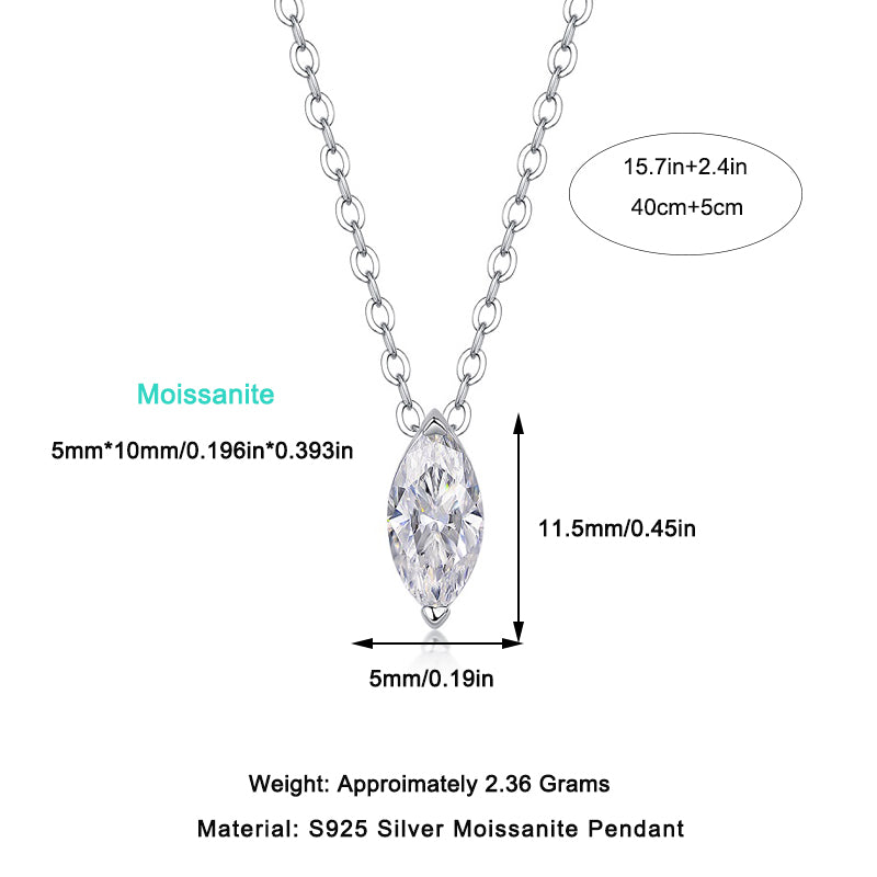 Morning Light Eye - Luxury Moissanite Pendant Necklace – S925 Silver with Gold Plating