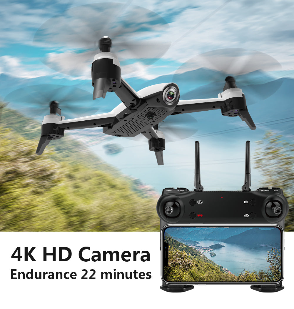 4K HD Dual Camera Optical Flow WiFi FPV RC Drone
