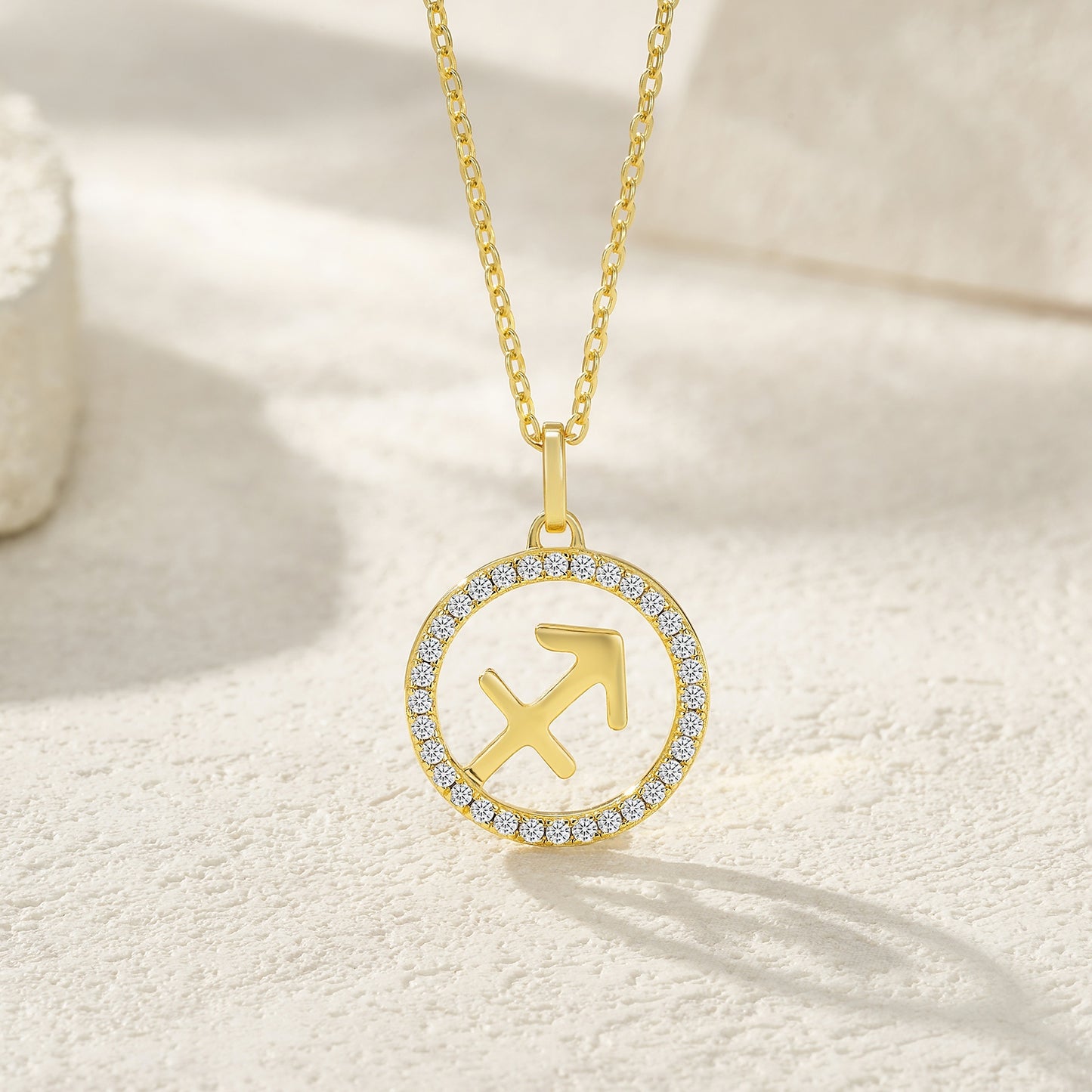 Luxury Silver Necklace Featuring Top-quality Moissanite, Made Of S925 Silver Electroplated With Gold.