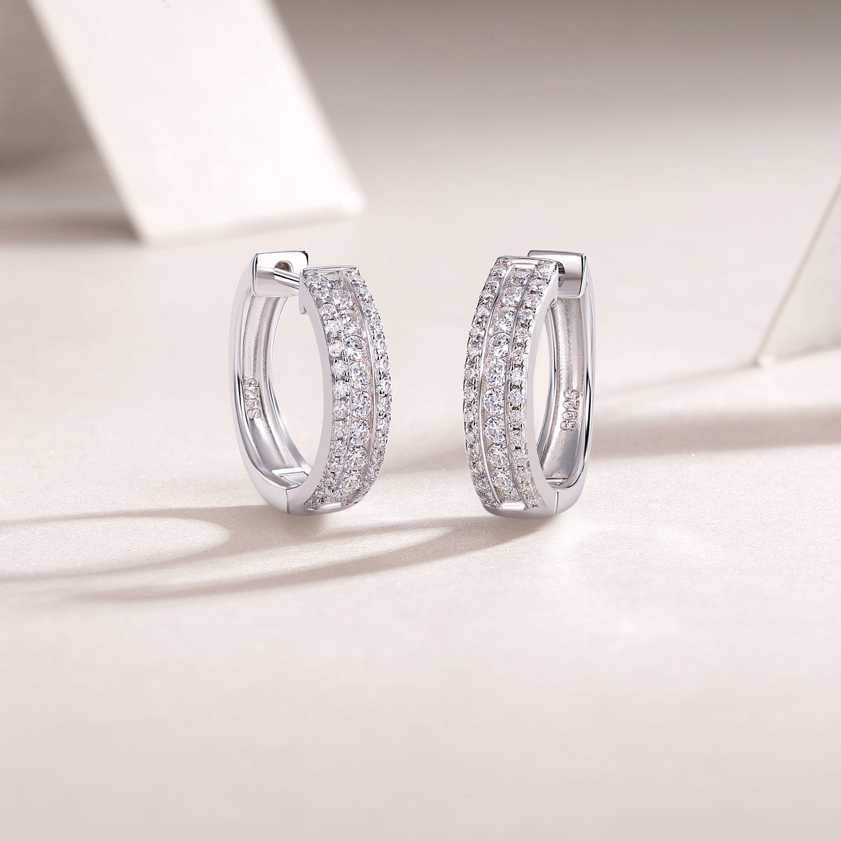 Brilliant Night - Premium Moissanite Luxury Silver Stud Earrings S925 Silver Plated Platinum