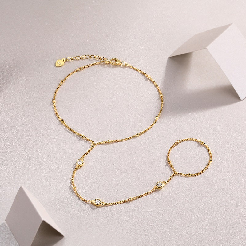 Set With Top-quality Moissanite, Luxury Silver Bracelet S925 Silver Electroplated With Platinum