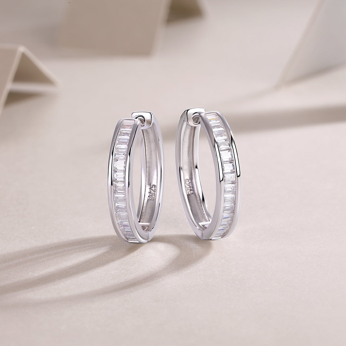 Dawn Break - Premium Moissanite Luxury Silver Stud Earrings S925 Silver Plated Platinum