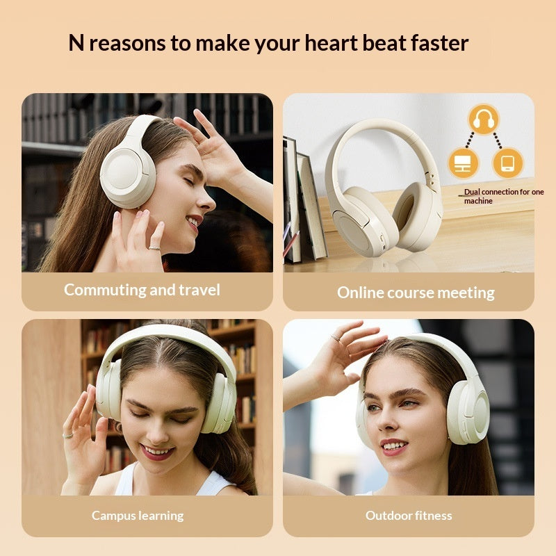 Over-ear Bluetooth Headphones With Active Noise Cancellation And Ultra-long Battery Life
